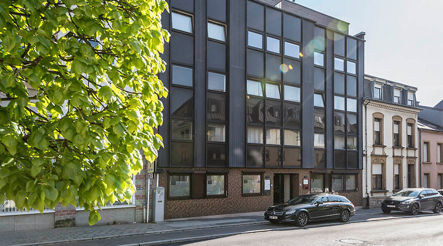 Gebäude der Zahnarztpraxis Dres Soibelmann in Mainz